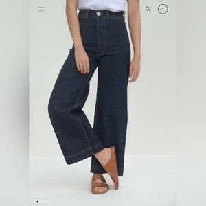 Jesse Kamm Sailor Pants Dark Blue Denim - Size 4